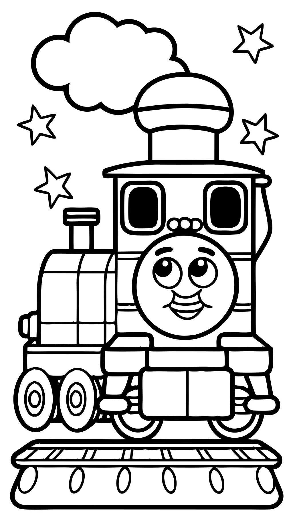 train color pages free printable